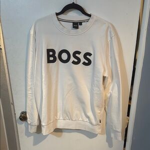 BOSS White Sweatshirt